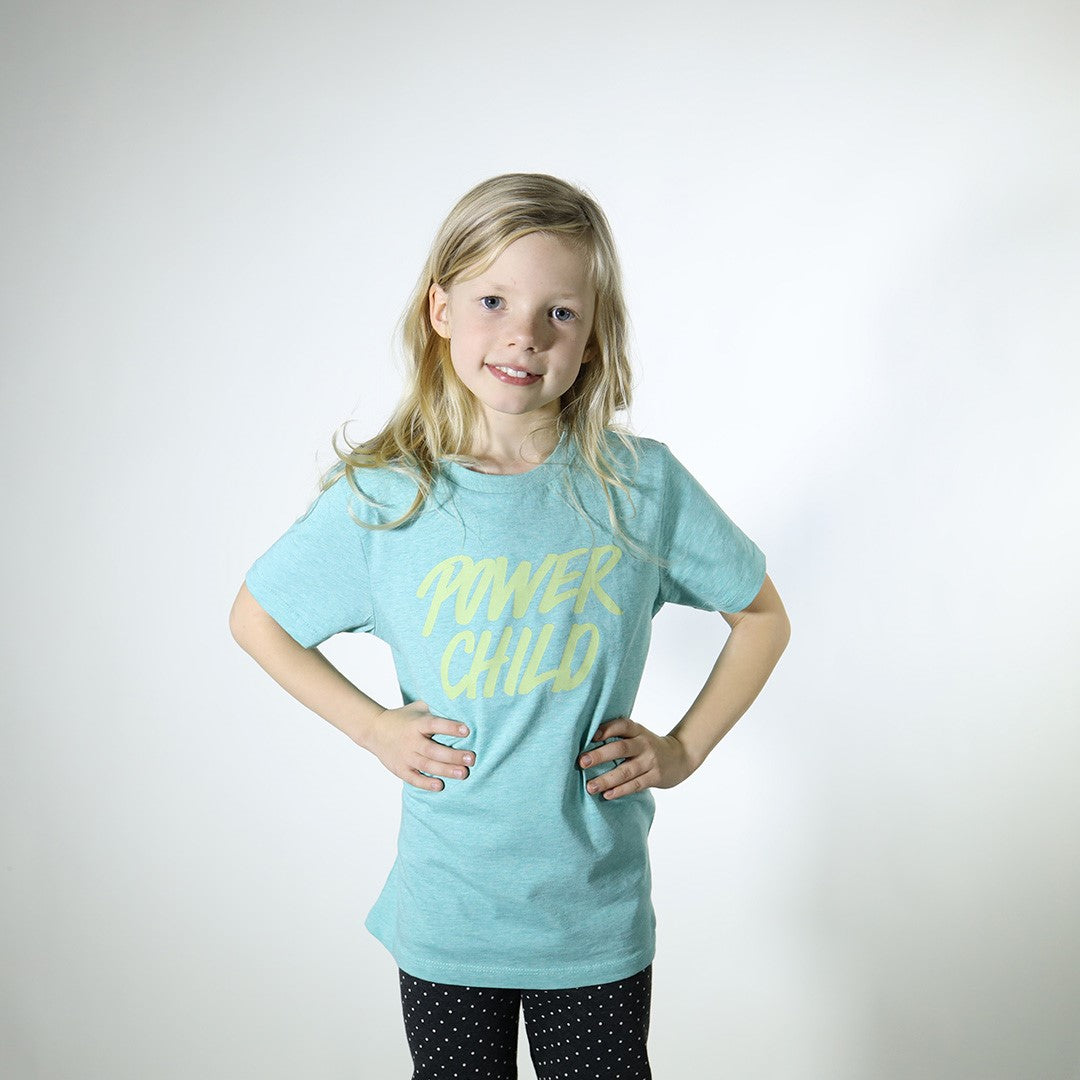 Power Child grøn - Børne t-shirt