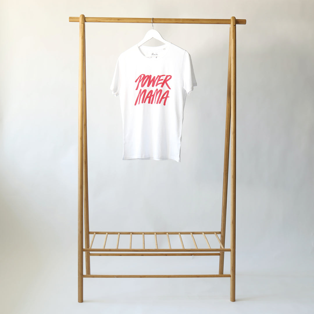 Power Mama t-shirt Hvid/Rød