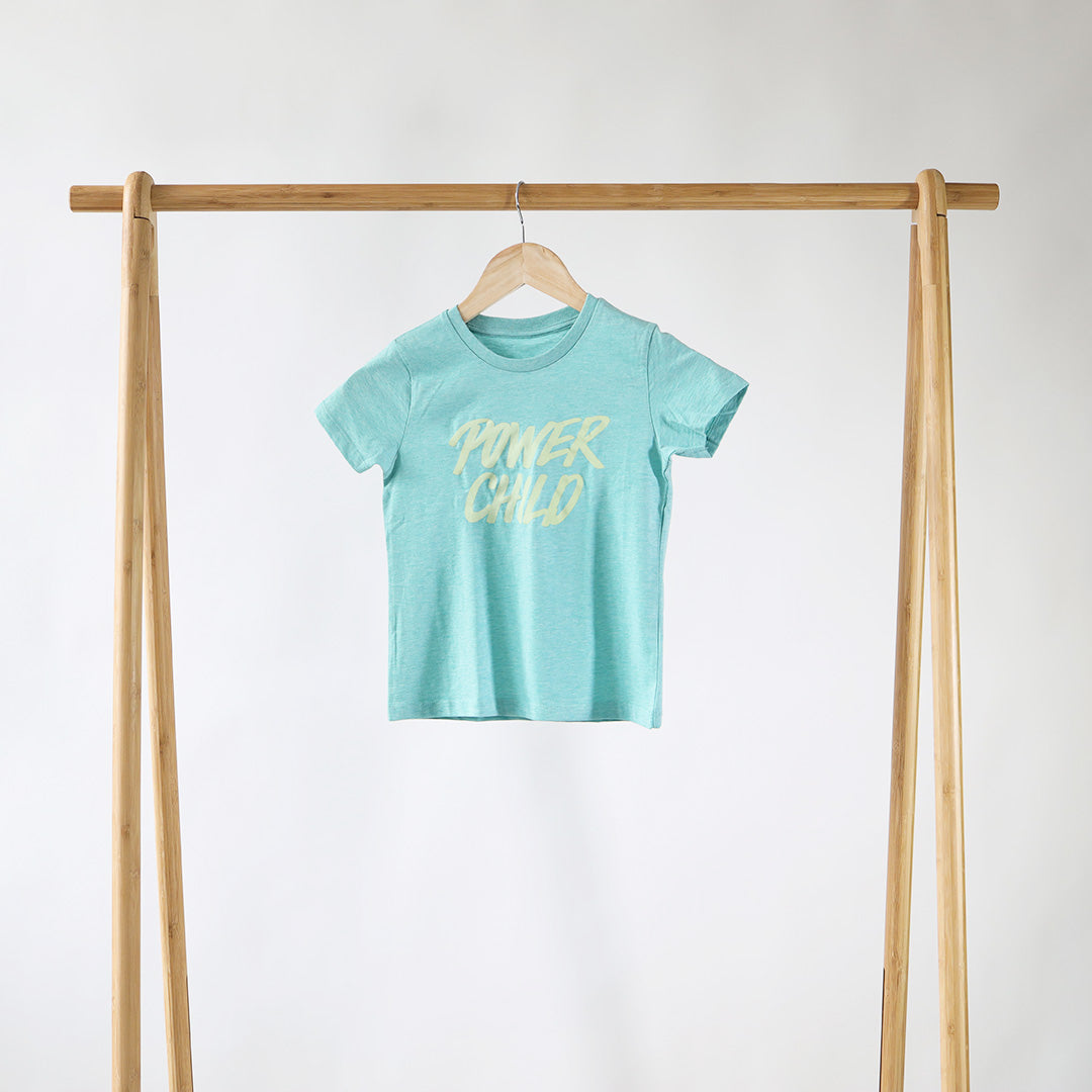 Power Child grøn - Børne t-shirt