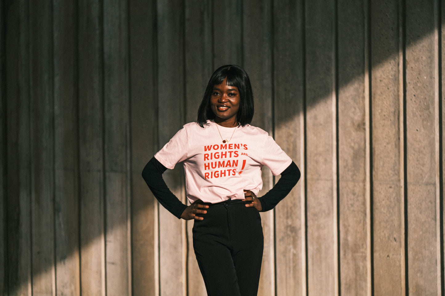 Women's rights are human rights - lyserød/pink