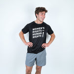 Women's rights are human rights løbe t-shirt