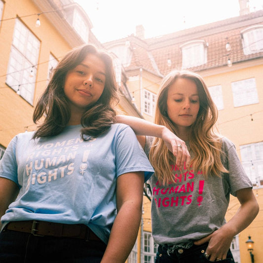 Women's rights are human rights - blå t-tröja