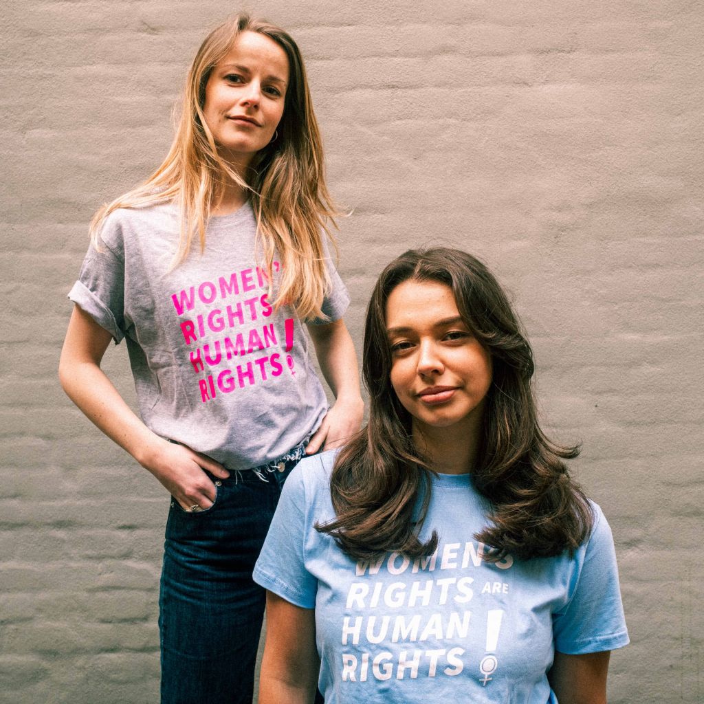 Women's rights are human rights - blå t-tröja