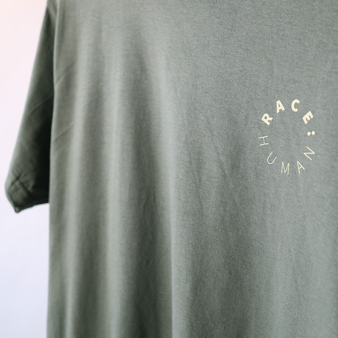 RACE:HUMAN T-shirt grøn